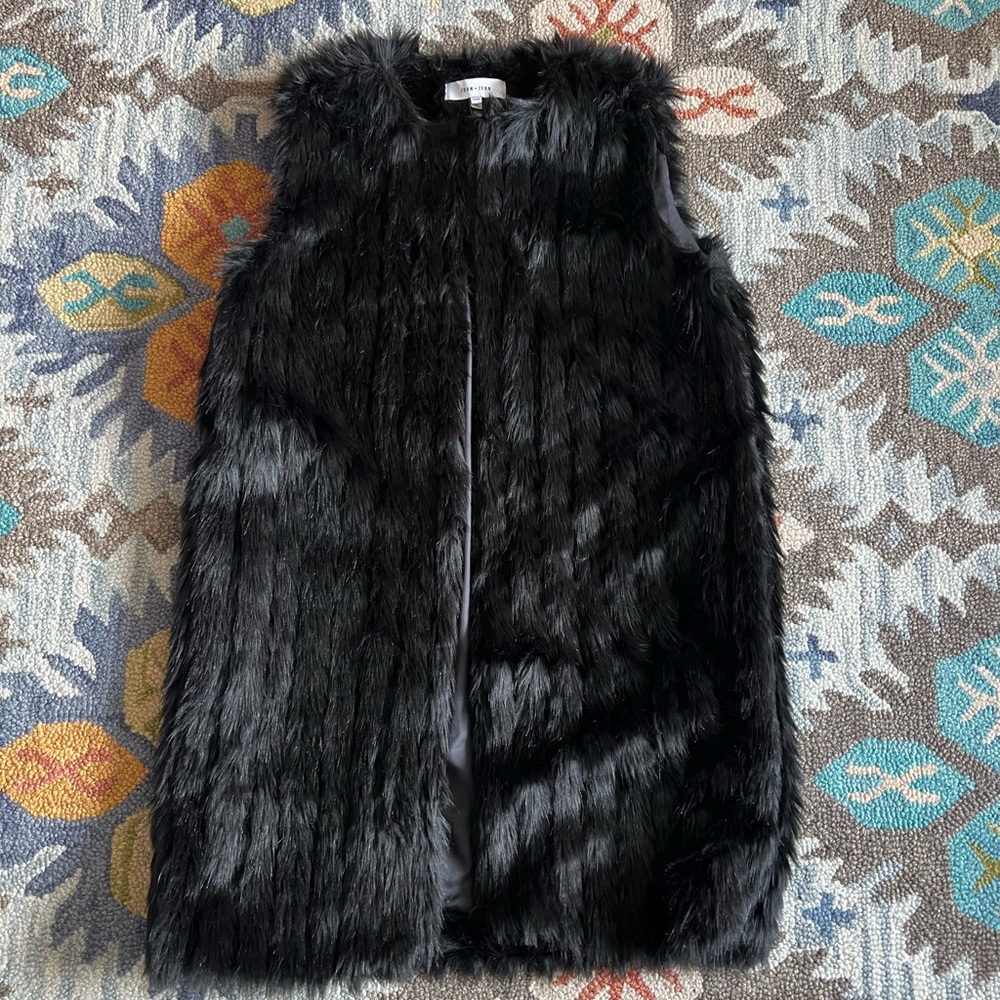 Faux Fur Black Vest